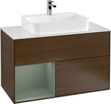 Villeroy & Boch Finion Waschtischunterschrank 1000 mm White Matt Lacquer mit LED-Beleuchtung
