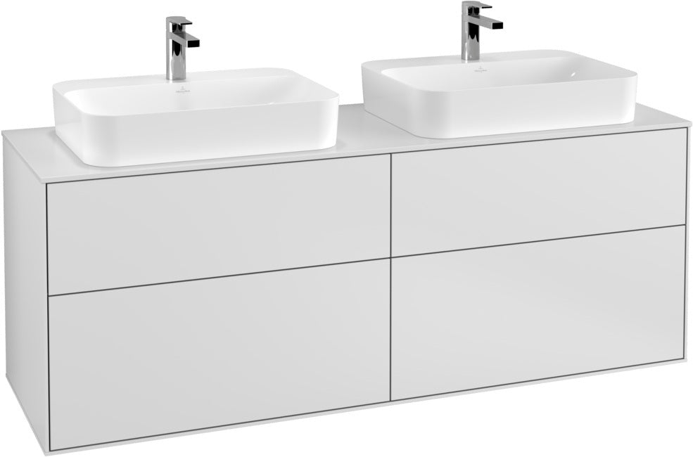 Villeroy & Boch Finion Waschtischunterschrank 1600 mm Glossy White Lacquer, 4 Auszüge