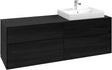 Villeroy & Boch Waschtischunterschrank Collaro C023 1600 mm Black Oak mit 4 Auszügen