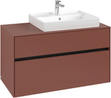 Villeroy & Boch Collaro Waschtischunterschrank C018 B0 1000 mm White Oak mit Beleuchtung