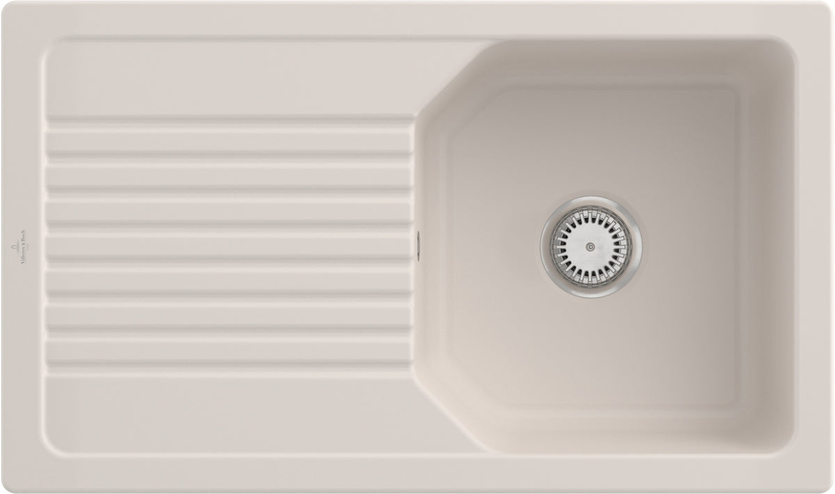 Villeroy & Boch Einbauspüle Linara 338501 860x510mm Rechteck Almond CeramicPlus