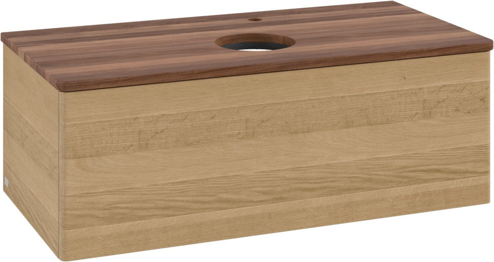 Villeroy & Boch Waschtischunterschrank Antao L31050 1000 mm Anthrazit Matt Lack mit LED-Beleuchtung