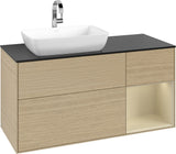 Villeroy & Boch Finion Waschbeckenunterschrank 1200 mm Glossy White Lacquer mit LED-Beleuchtung