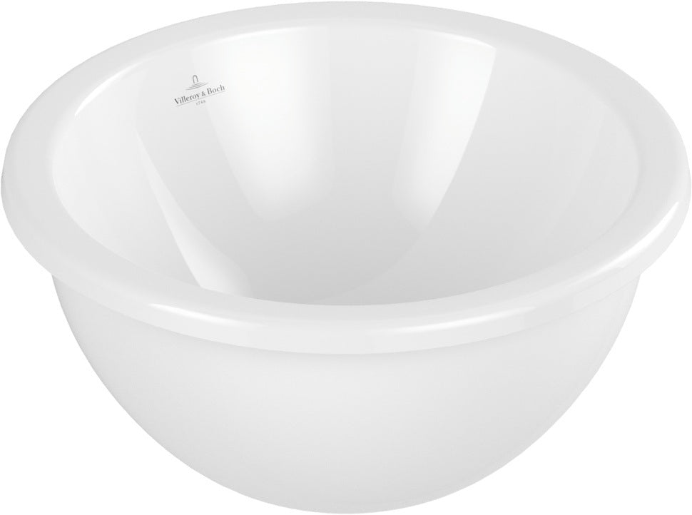 Villeroy & Boch Loop & Friends Unterbauwaschbecken 330 mm Rund Weiß Alpin TitanCeram