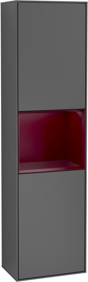 Villeroy & Boch Hochschrank Finion F460GF – 418 mm, Glossy White Lacquer, mit Beleuchtung & SoftClosing