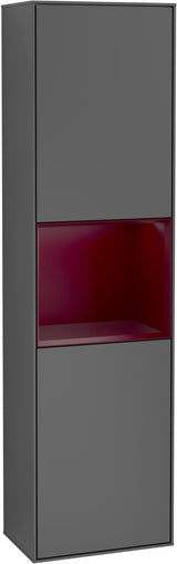 Villeroy & Boch Hochschrank Finion F460GF – 418 mm, Glossy White Lacquer, mit Beleuchtung & SoftClosing