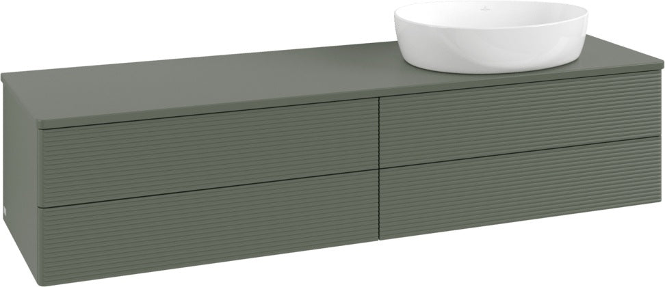 Villeroy & Boch Antao Waschtischunterschrank 1600 mm Anthrazit Matt mit LED-Beleuchtung