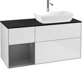 Villeroy & Boch Finion Waschtischunterschrank 1200 mm Glossy White Lacquer mit Beleuchtung