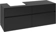 Villeroy & Boch Waschtischunterschrank Collaro C074 1400 mm Volcano Black mit 4 Auszügen
