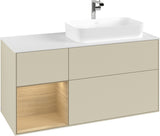 Villeroy & Boch Finion Waschtischunterschrank 1200 mm Glossy White Lacquer mit LED-Beleuchtung