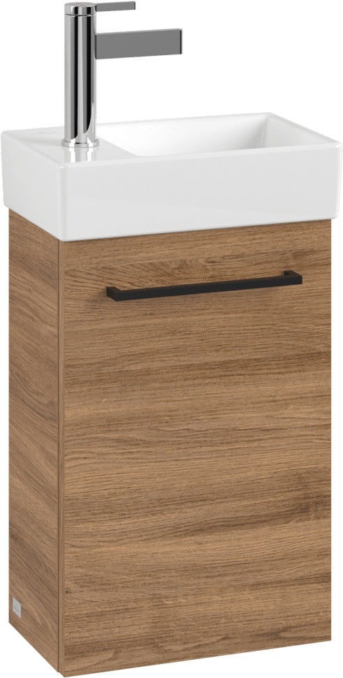 Villeroy & Boch Avento Waschbeckenunterschrank Kansas Oak 340 mm mit SoftClosing und Volcan Griff