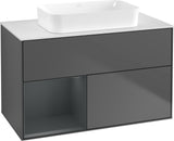 Villeroy & Boch Finion Waschtischunterschrank 1000 mm Glossy White Lacquer – mit LED-Beleuchtung & SoftClosing