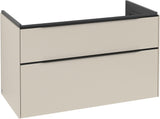 Villeroy & Boch Subway 3.0 Waschtischunterschrank C570L0 Brilliant White mit LED-Beleuchtung und SoftClosing