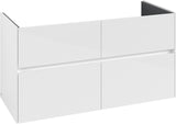 Villeroy & Boch Waschbeckenunterschrank Collaro C146 Glossy White 1161 mm mit 4 Auszügen und SoftClosing