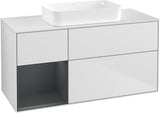 Villeroy & Boch Finion Waschbeckenunterschrank 1200 mm Walnut Veneer mit Beleuchtung