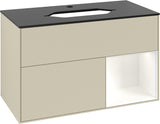 Villeroy & Boch Waschtischunterschrank Finion F252G 1000 mm Glossy White Lacquer mit LED-Beleuchtung