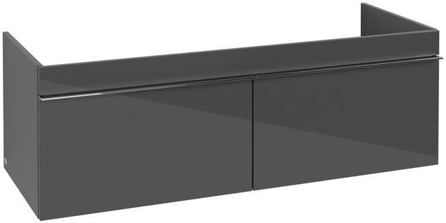 Villeroy & Boch Venticello Waschbeckenunterschrank 1253 mm Glossy White – 2 Auszüge, wandhängend