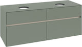 Villeroy & Boch Waschtischunterschrank Collaro C048 B0 1400 mm White Oak mit Beleuchtung und SoftClosing
