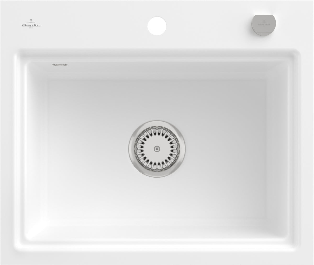 Villeroy & Boch Subway Style 60 S Flat Einbauspüle Ivory CeramicPlus 600x510mm