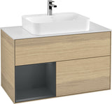 Villeroy & Boch Finion Waschtischunterschrank 1000 mm White Matt Lacquer mit LED-Beleuchtung