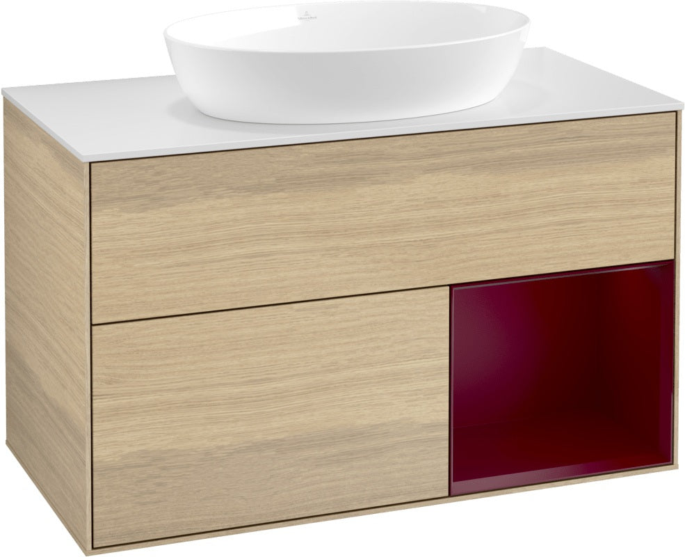 Villeroy & Boch Finion Waschtischunterschrank FA21GFGF 1000 mm Glossy White Lacquer