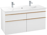 Villeroy & Boch VENTICELLO Waschtischunterschrank 1153 mm Santana Oak mit 4 Auszügen und Glasabtrennungen