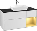Villeroy & Boch Finion Waschbeckenunterschrank 1200 mm Glossy White Lacquer mit Beleuchtung