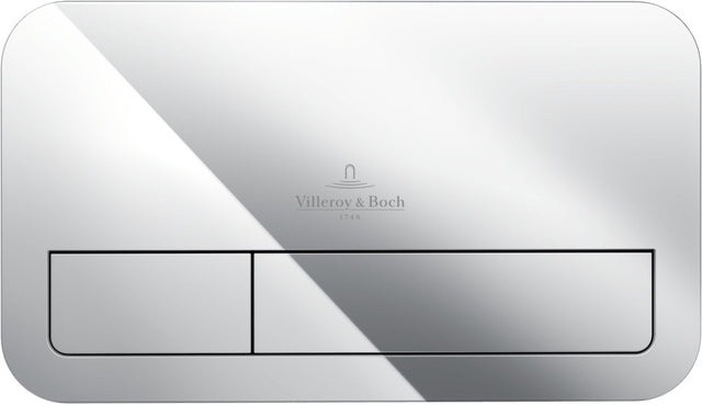 Villeroy & Boch ViConnect Betätigungsplatte 922490 eckig verchromt 253 x 145 mm
