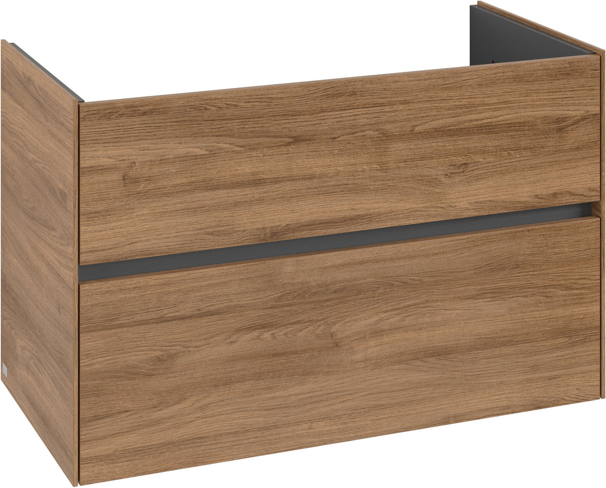 Villeroy & Boch Waschtischunterschrank Collaro White Matt 961 mm – 2 Auszüge, SoftClosing, Push-Open