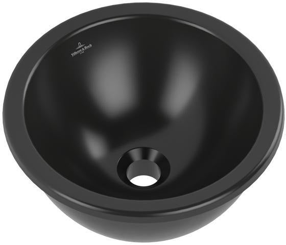 Villeroy & Boch Loop & Friends Unterbauwaschbecken 330 mm rund TitanCeram Ebony CeramicPlus