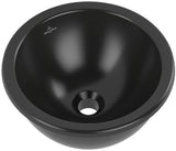 Villeroy & Boch Loop & Friends Unterbauwaschbecken 330 mm rund TitanCeram Ebony CeramicPlus