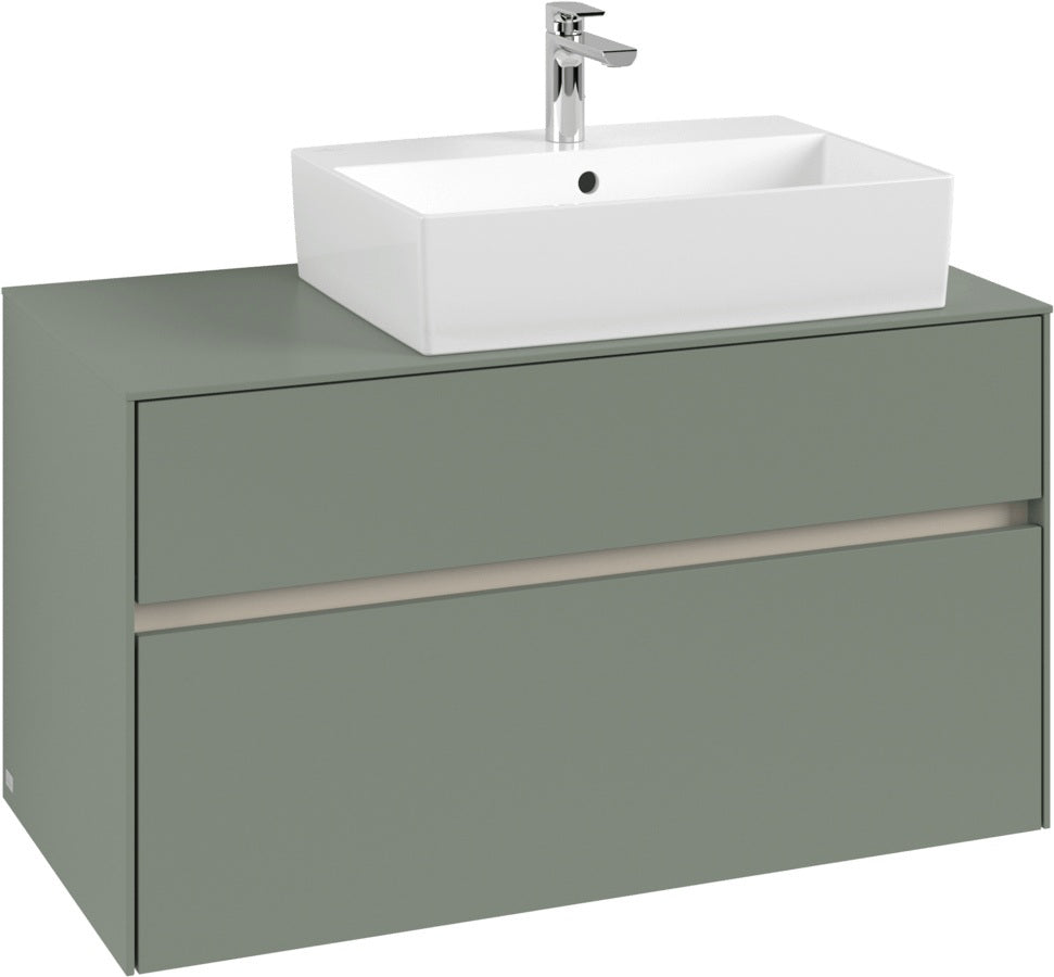 Villeroy & Boch Waschtischunterschrank Collaro C127 B0 1000 mm White Oak mit LED-Beleuchtung