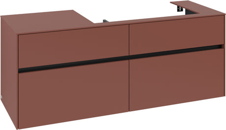 Villeroy & Boch Waschtischunterschrank Collaro C090 B0 1400 mm White Oak mit Beleuchtung