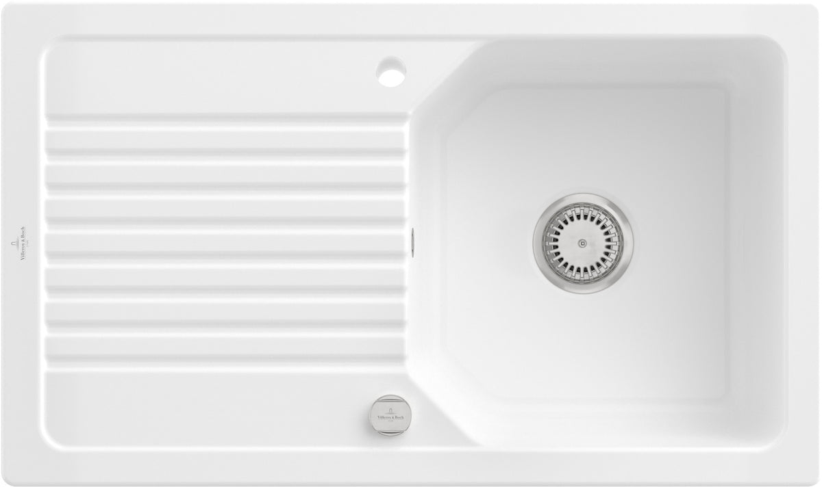 Villeroy & Boch Einbauspüle Linara 338501 860x510mm Rechteck Almond CeramicPlus
