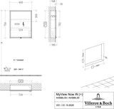 Villeroy & Boch Einbau-Spiegelschrank My View Now A4586L00 60 cm mit LED-Beleuchtung und SoftClosing