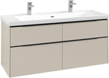 Villeroy & Boch Waschtischunterschrank Subway 3.0 C 602L0, 1272 mm, Brilliant White, mit LED-Beleuchtung