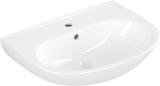 Villeroy & Boch O.novo Wandwaschbecken 600x460 mm Weiß Alpin – Ovale Form, 1 Hahnloch
