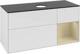 Villeroy & Boch Finion Waschtischunterschrank FA72GFGF 1200 mm Glossy White Lacquer mit LED-Beleuchtung
