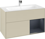 Villeroy & Boch Finion Waschtischunterschrank 996 mm Glossy White Lacquer mit LED-Beleuchtung