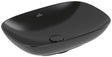 Villeroy & Boch Loop & Friends Aufsatzwaschbecken 560x380 mm Rechteck mit Überlauf S5 Ebony CeramicPlus