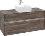 Villeroy & Boch Waschtischunterschrank Collaro C041 B0 1200 mm Stone Oak mit Beleuchtung und SoftClosing