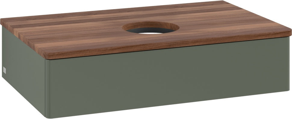 Villeroy & Boch Waschbeckenunterschrank Antao 800 mm Anthrazit mit Auszug und Push-to-open