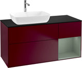 Villeroy & Boch Finion Waschtischunterschrank 1200 mm Glossy White mit Beleuchtung und SoftClosing