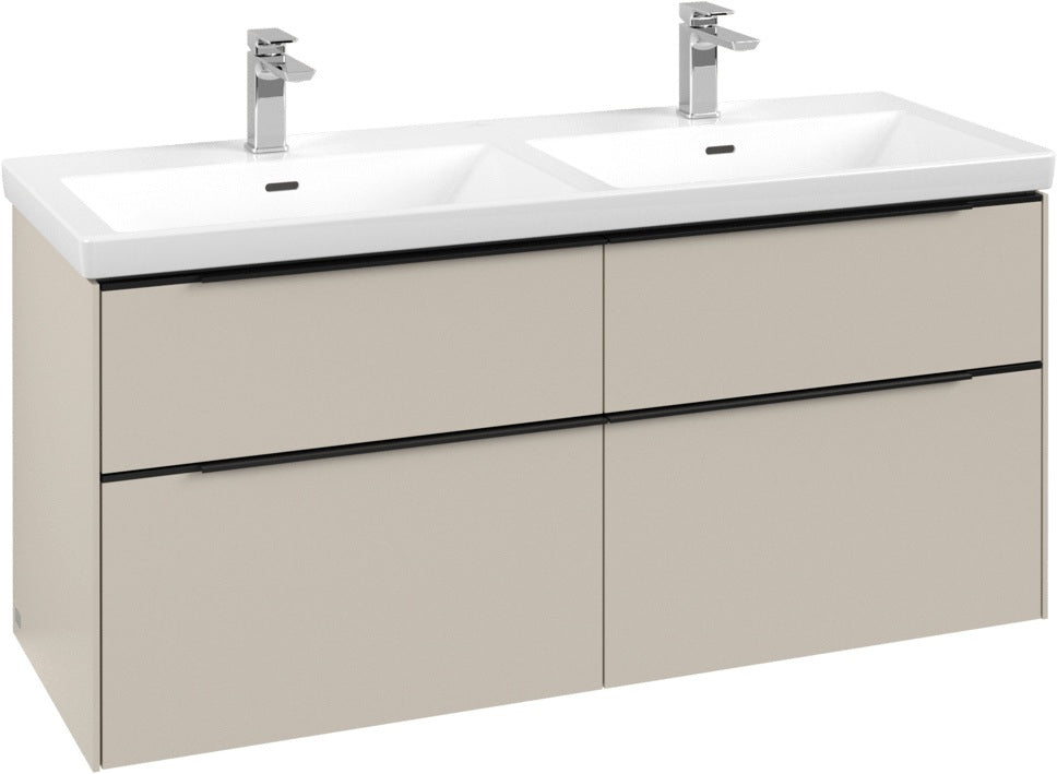 Villeroy & Boch Waschtischunterschrank Subway 3.0 C 568L0 1272 mm Brilliant White mit LED