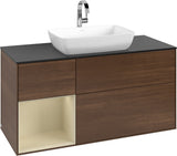 Villeroy & Boch Finion Waschtischunterschrank 1200 mm Glossy White Lacquer mit Beleuchtung