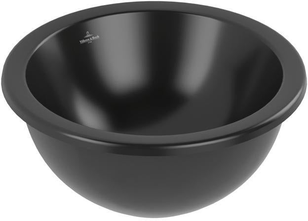 Villeroy & Boch Loop & Friends Unterbauwaschbecken 330 mm rund TitanCeram Ebony CeramicPlus