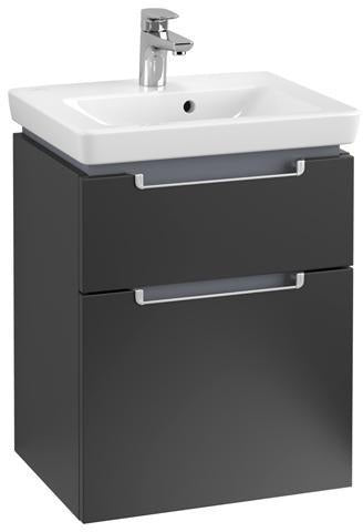 Villeroy & Boch Subway 2.0 Waschtischunterschrank 440 mm Glossy White mit 2 Auszügen
