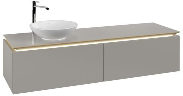 Villeroy & Boch Legato Waschbeckenunterschrank 1600 mm Glossy White mit LED-Beleuchtung