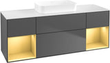 Villeroy & Boch Finion Waschtischunterschrank 1600 mm Glossy White Lacquer mit Beleuchtung