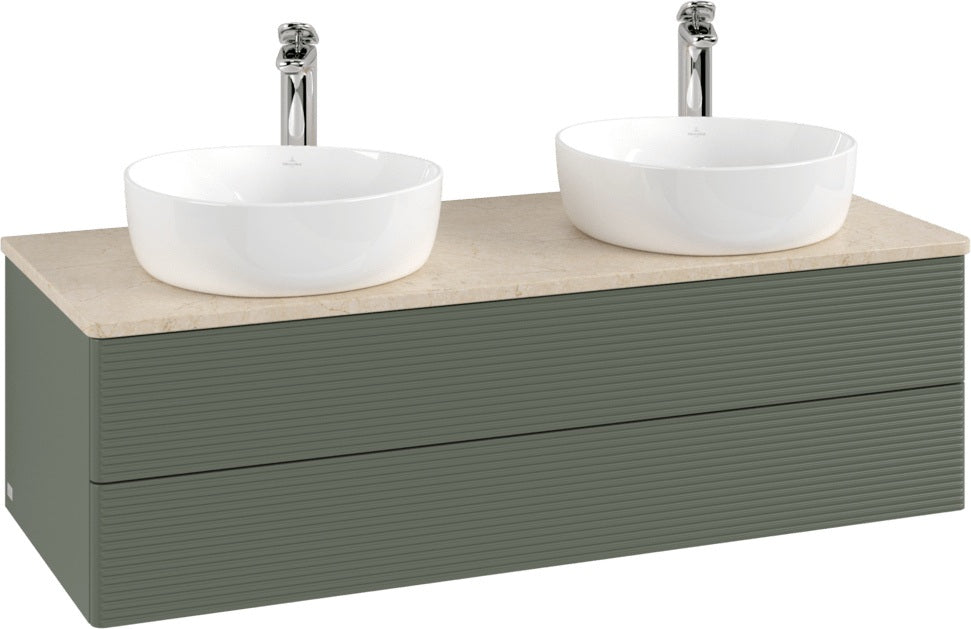 Villeroy & Boch Antao Waschtischunterschrank 1200 mm, 2 Auszüge, Push-Open, Stone Grey Matt